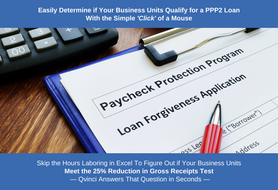 Qvinci's Paycheck Protection Program (PPP2) Entity Eligibility Analysis